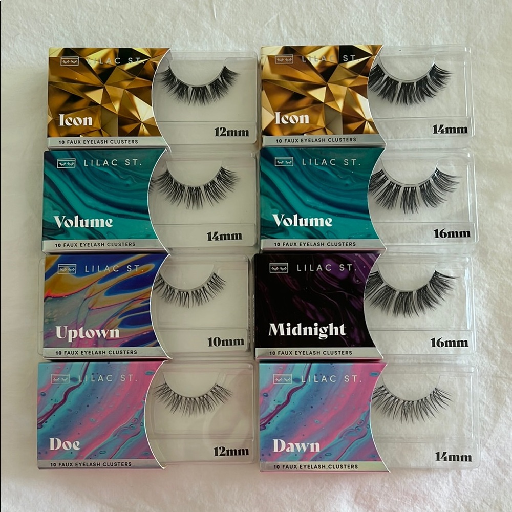 Dramatic Gold and Blue Lashes Collection